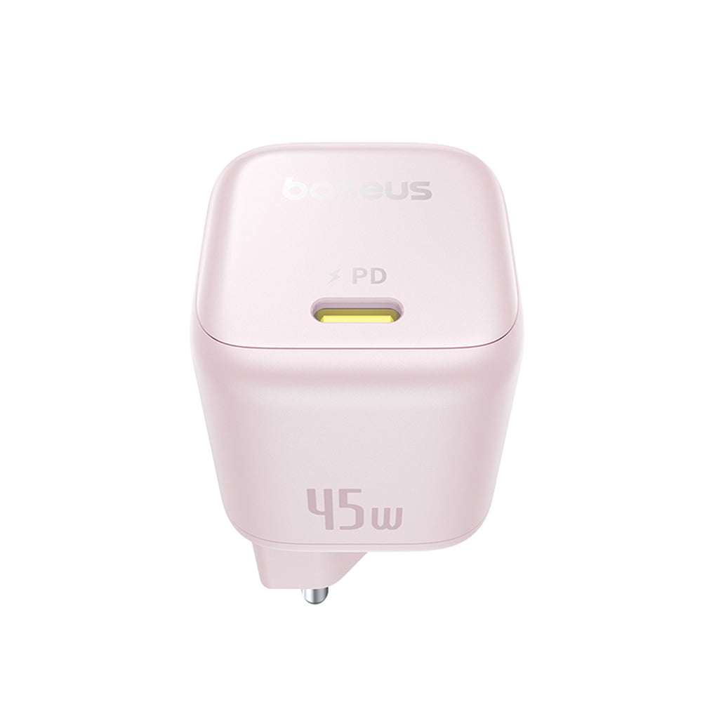 Baseus - Wall Charger PicoGo (P10176800413-00) - GaN, Fast Charging, 45W, USB-C - Baby Pink
