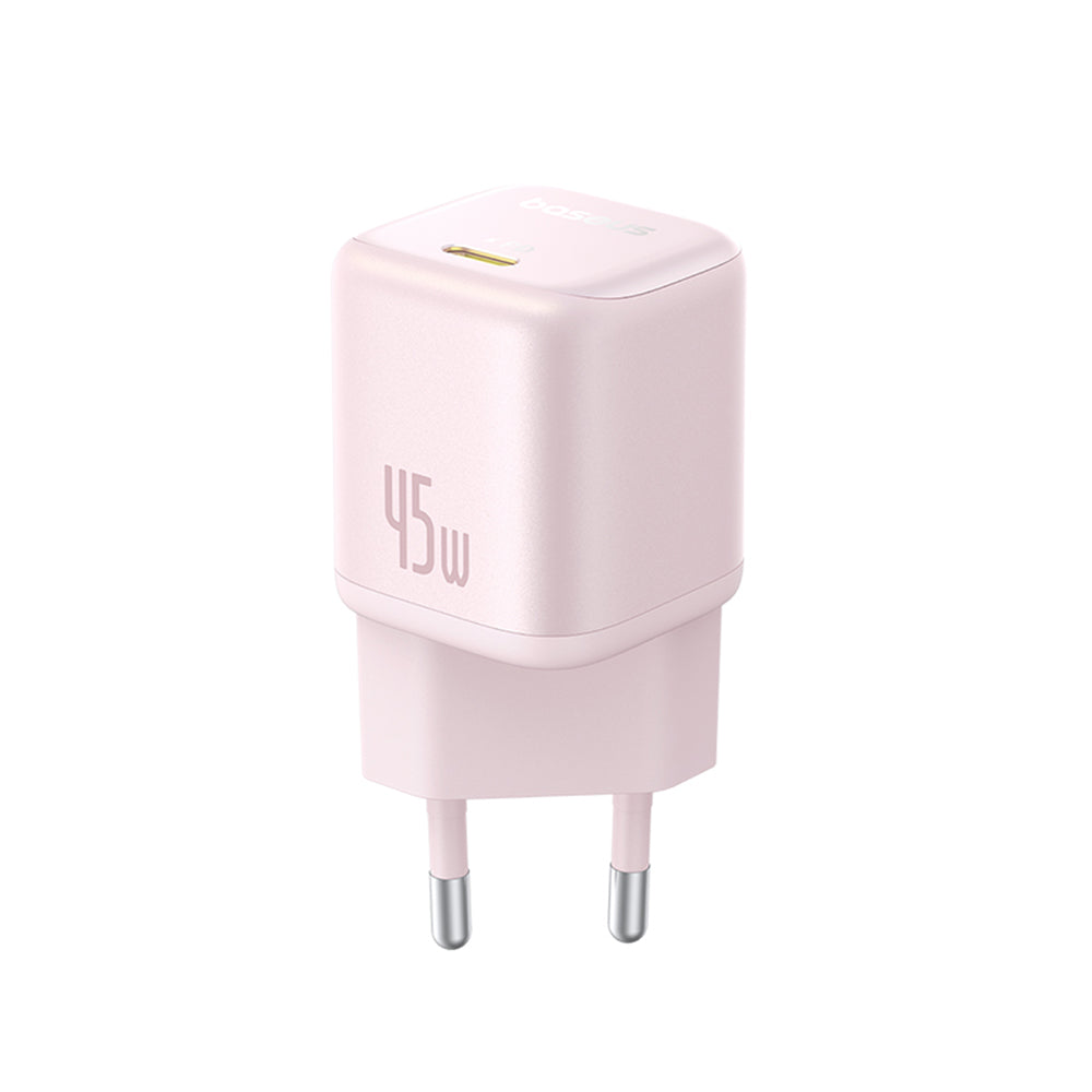 Baseus - Wall Charger PicoGo (P10176800413-00) - GaN, Fast Charging, 45W, USB-C - Baby Pink