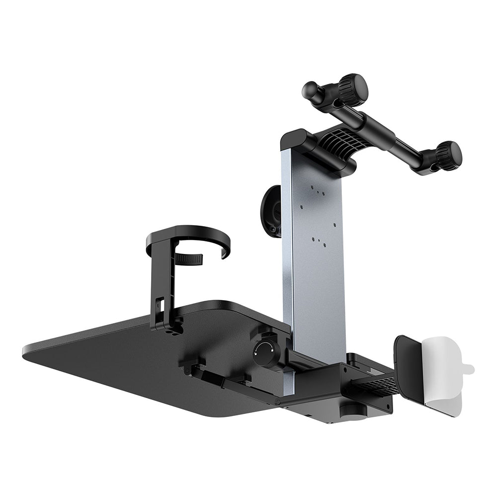 Baseus - Car Holder MagPro II (C40272901121-00) - for Backseat Headrests, Cup Holder, 360° Phone Mount, Table - Cosmic Black