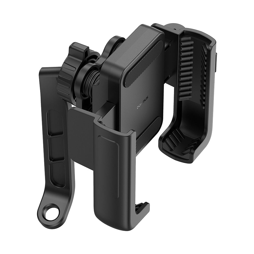 Baseus - Motorcycle Holder GoTrip (C40572301111-01) - 360°, Anti-Shake, with Screw Lock, Stable, 5.7 - 7.2" - Cluster Black