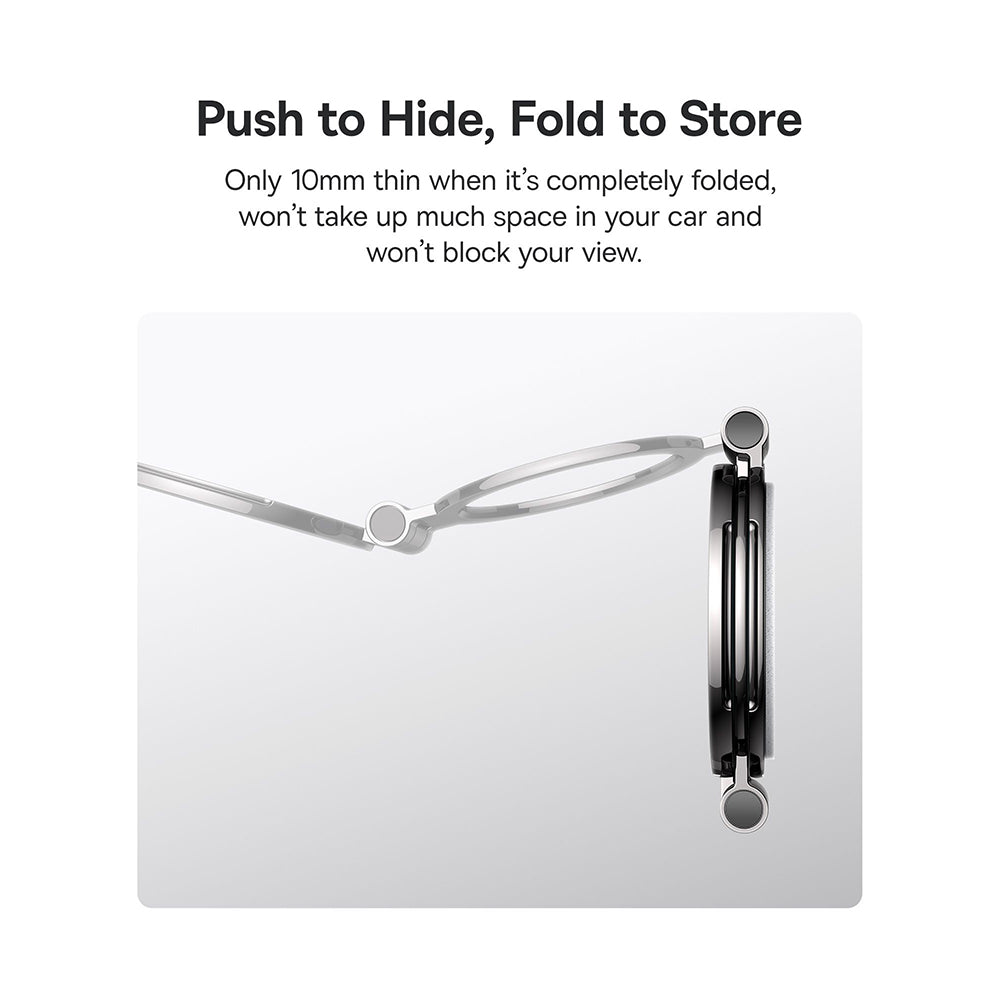 Baseus - Car Holder MagPro Series II (C40172900121-00) - for Dashboard, Magnetic Car Mount, 360°, Foldable - Cosmic Black