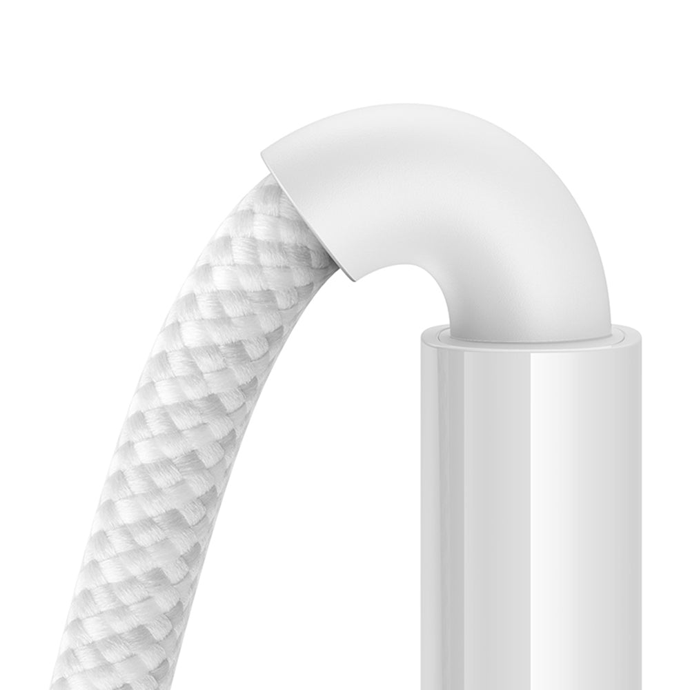 Baseus - Data Cable Display 2 (P10382702211-01) - Fast Charging, Type-C to Type-C, Digital Display, 100W, 2m - Moon White