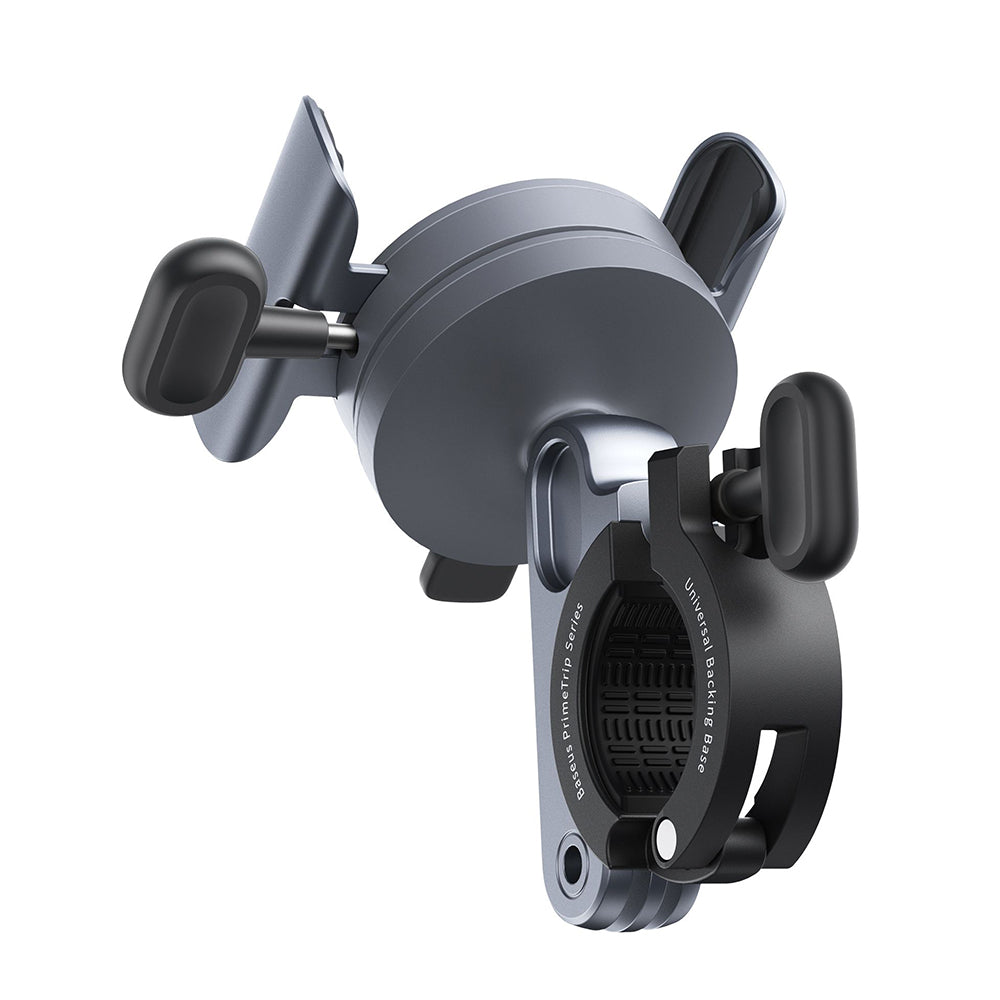 Baseus - Bike Holder PrimeTrip Series (C40569000121-00) - Magnetic Clip-On, with Screw Lock, Panel&Clamps - Cosmic Black
