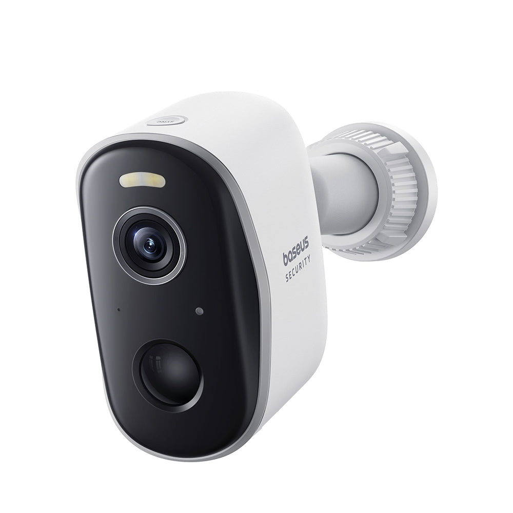 Baseus - Outdoor Camera Security N1 (S0ST002130) - 2K, Two-way Talk, Color Night Vision, IP67, 7.800mAh - White