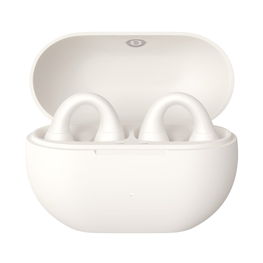Baseus - Wireless Earbuds Bass 15 Clip (A00079500223-00) - True Wireless, ENC, Bluetooth 5.4, Open-ear, USB-C - Stellar White
