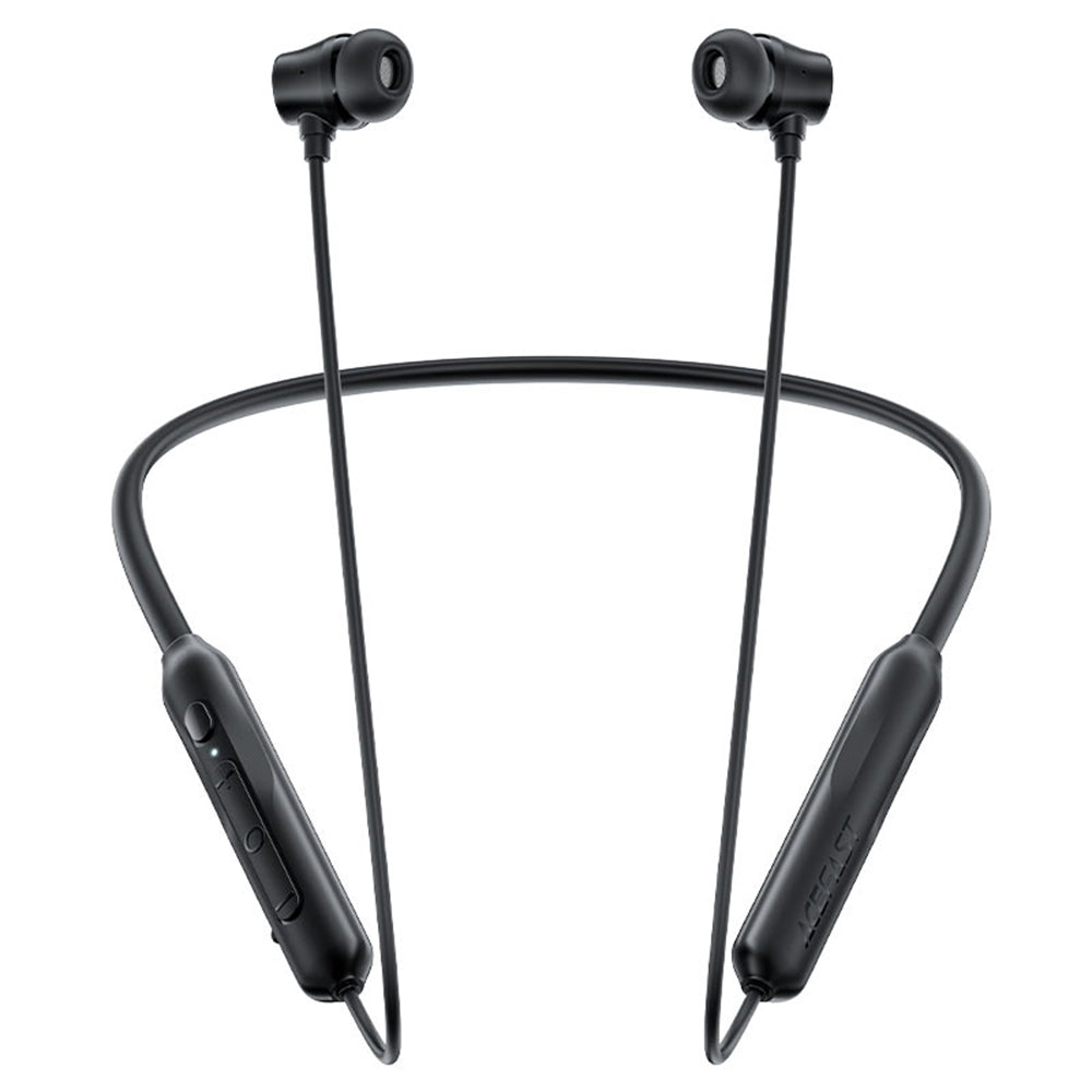 Acefast - Bluetooth Earphones (N3) - Behind the Head, Neckband, Noise Reduction, Bluetooth 5.4, IPX4, 300mAh - Black