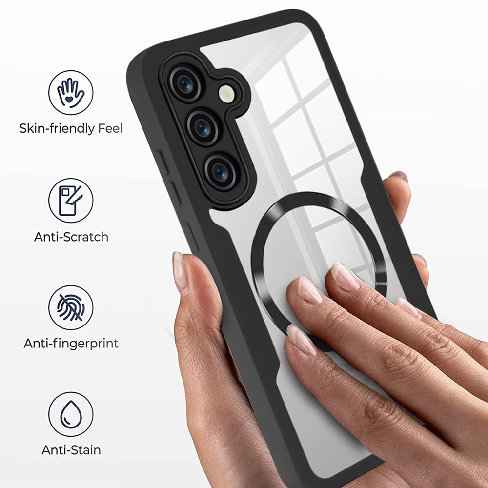 Techsuit - ColorVerse 360 MagSafe Series + Screen Protector - Galaxy S25 - Black