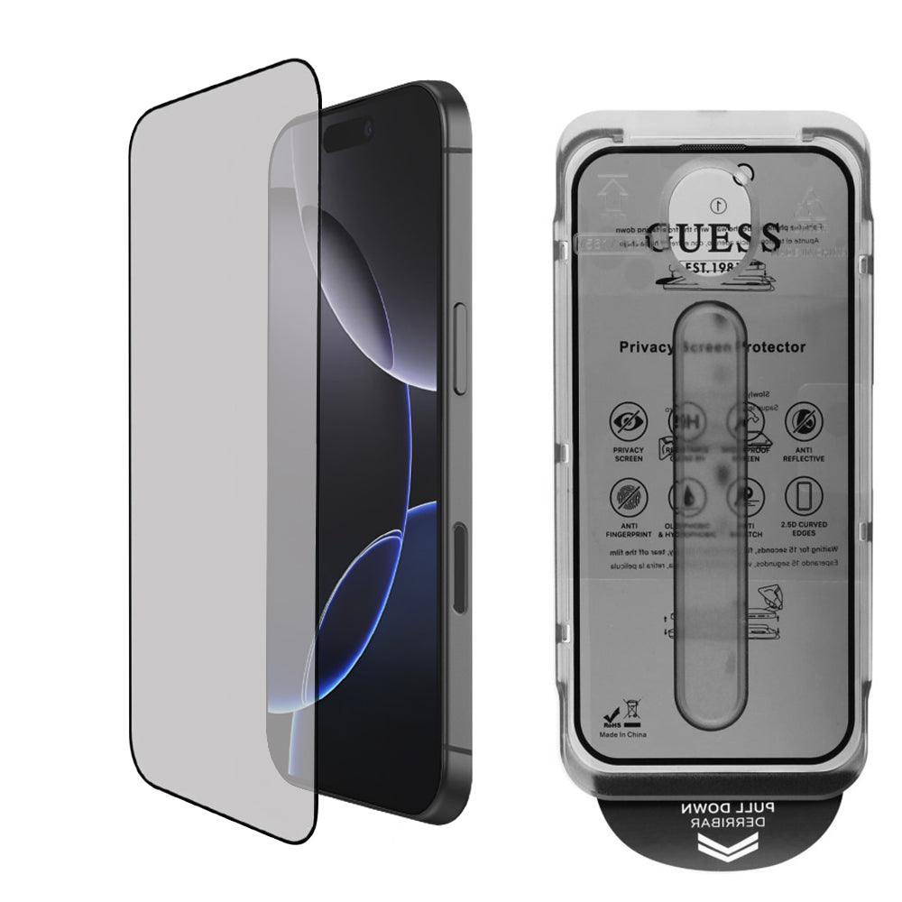 Guess - Privacy 2.5D Outline (GUTGP16SBOKGCIP) - iPhone 16 - Black