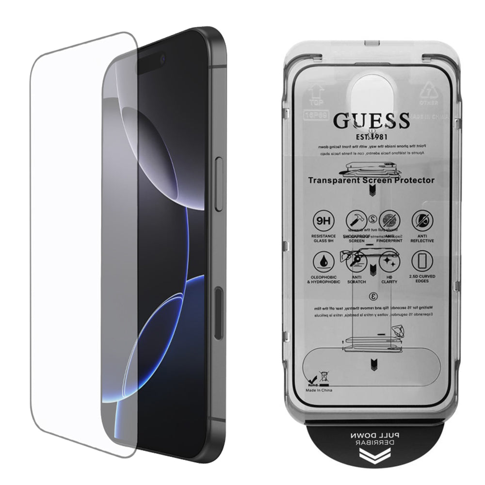 Guess - Classic 2.5D Outline (GUTGP16LBOKGCIT) - iPhone 16 Pro - Black