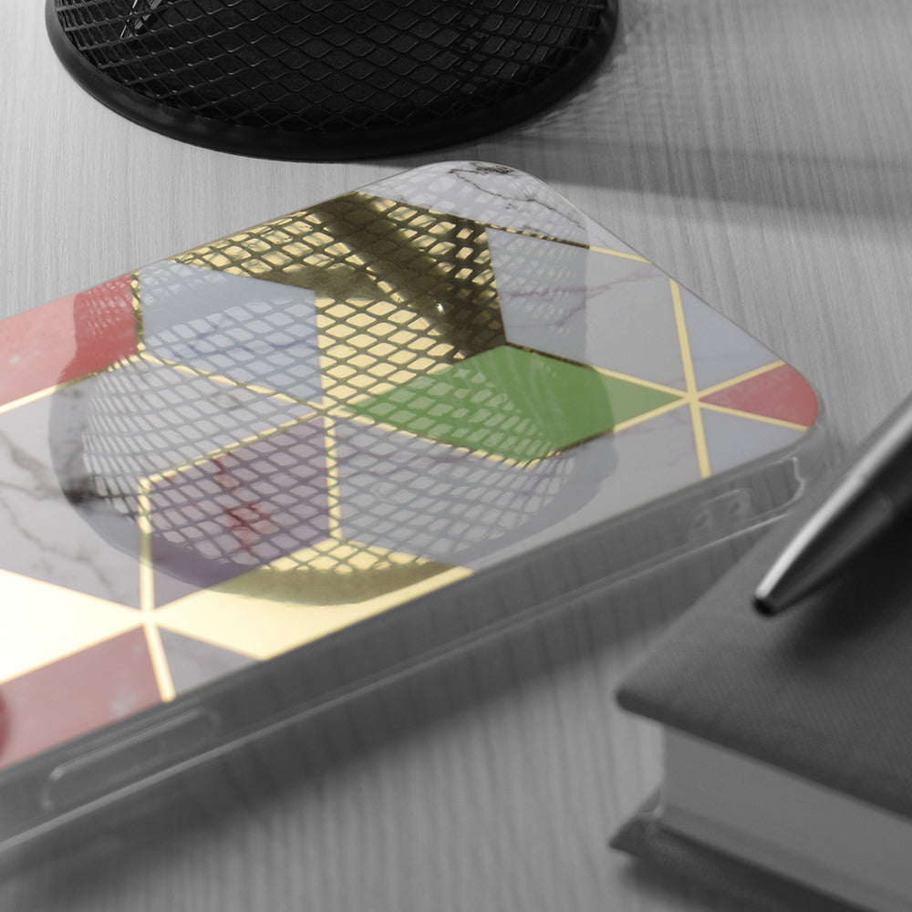 Techsuit - Marble Series - Samsung Galaxy S23 - Purple Hex