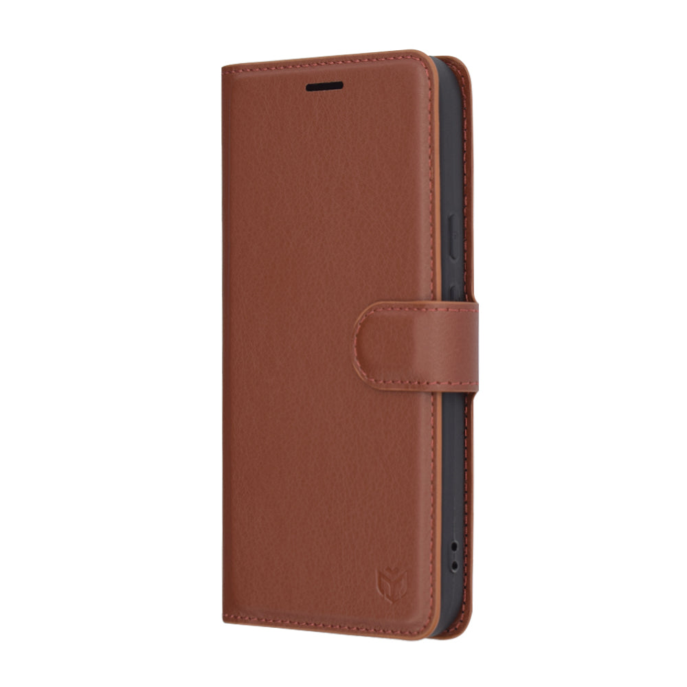 Techsuit - Leather Folio - Google Pixel 9a - Brown