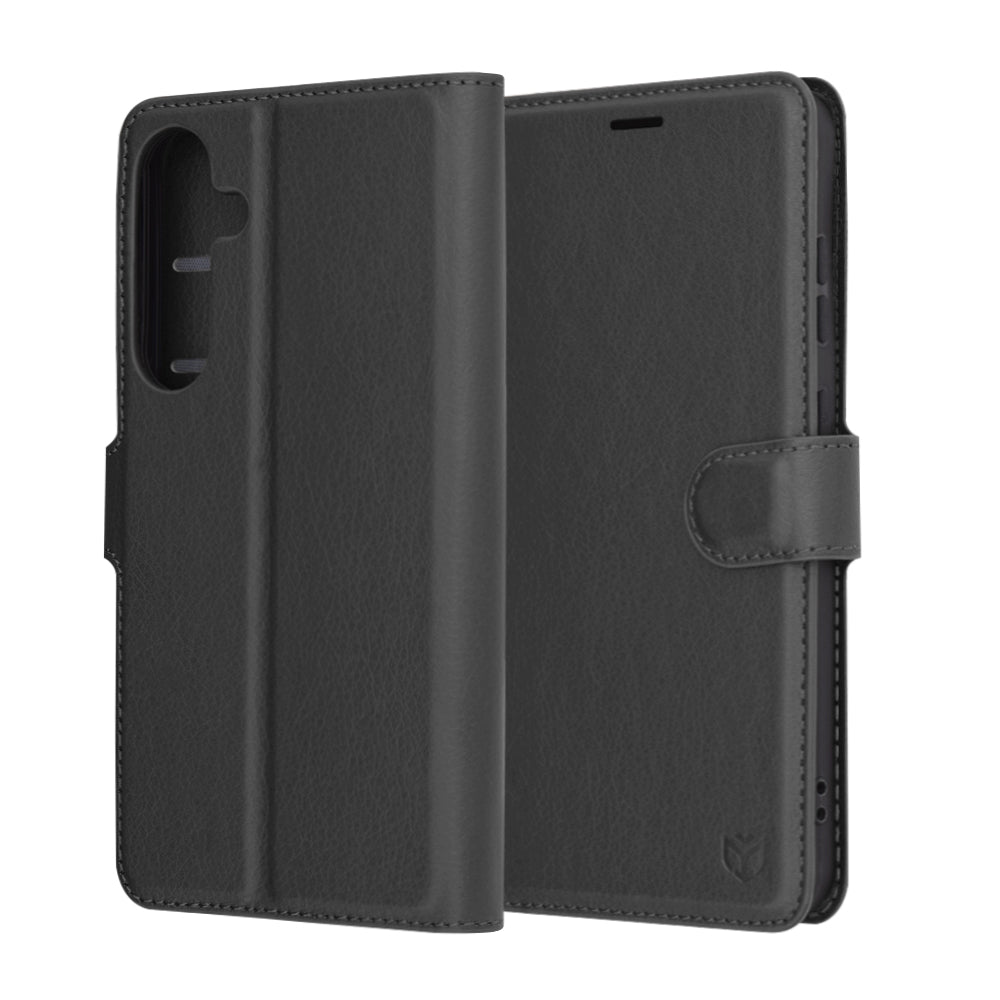 Techsuit - Leather Folio - Galaxy S25 Plus - Black
