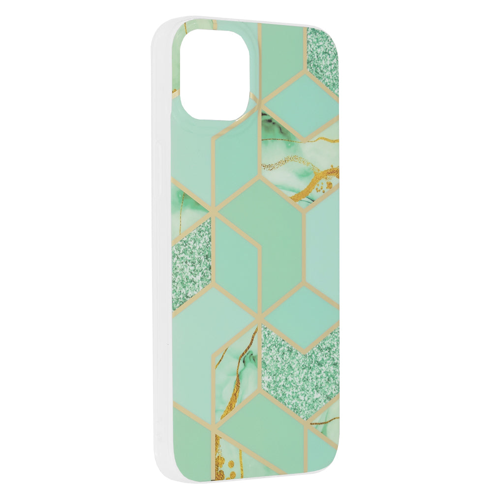 Techsuit - Marble Series - iPhone 14 Plus - Green Hex