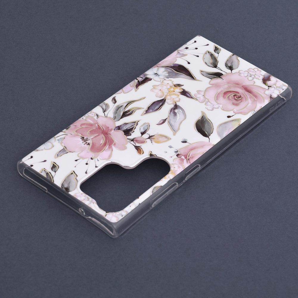 Techsuit - Marble Series - Samsung Galaxy S23 Ultra - Chloe White