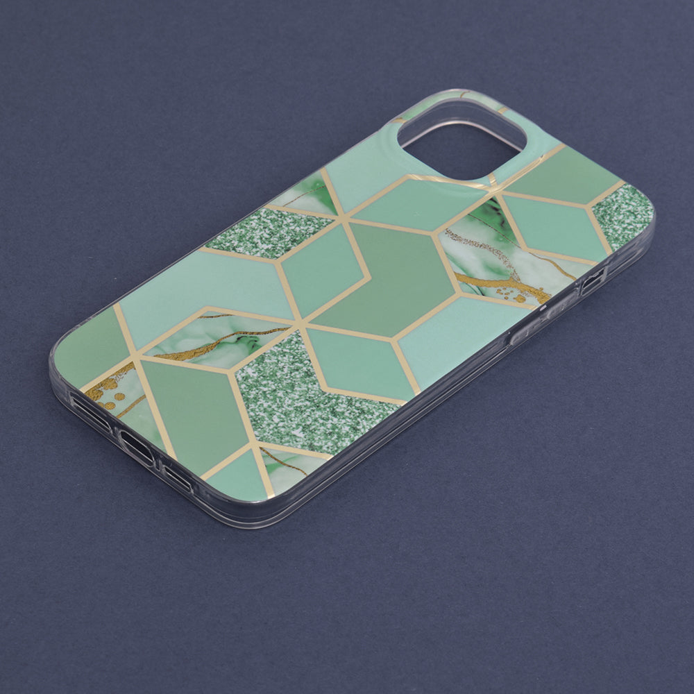 Techsuit - Marble Series - iPhone 14 Plus - Green Hex