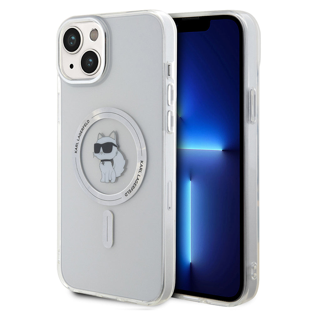 Karl Lagerfeld - IML MagSafe (KLHMP15MHFCCNOT) - iPhone 15 Plus - Transparent Choupette