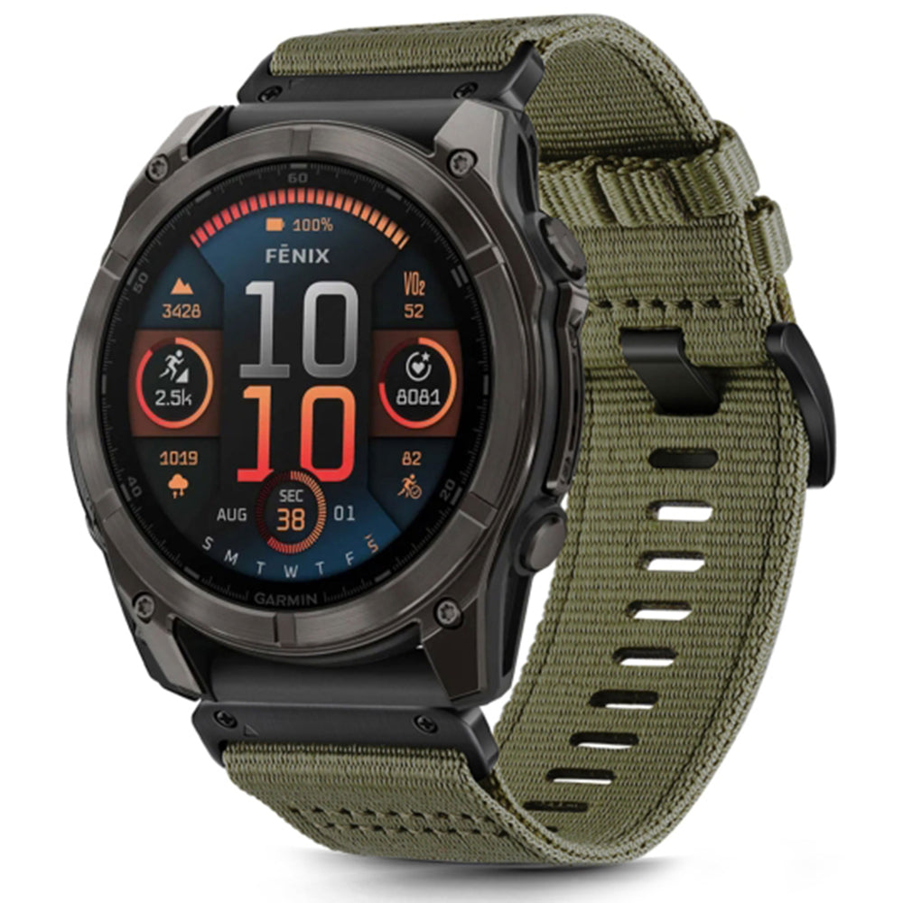 Techsuit - Watchband QuickFit 20mm (W070) - Instinct 2S/2S Solar/Approach S70 42mm/fenix 7S Pro Sapphire Solar - Camo Green