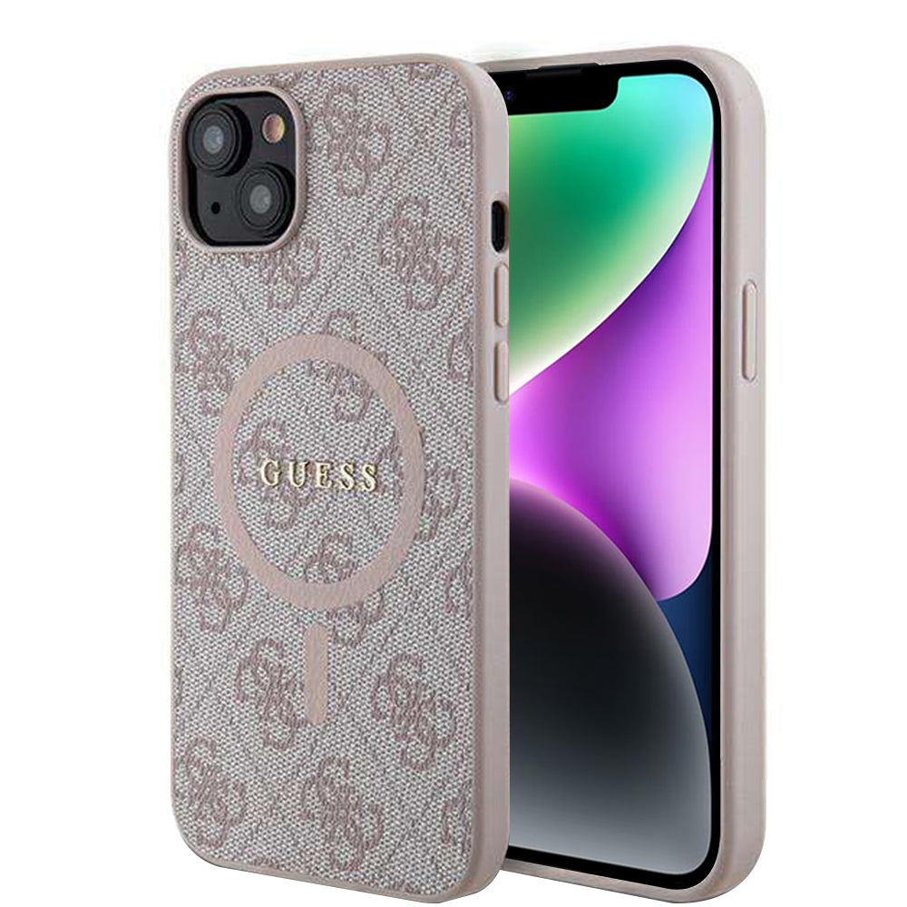 Guess - 4G Ring Classic Logo MagSafe (GUHMP14SG4GFRP) - iPhone 14 - Pink