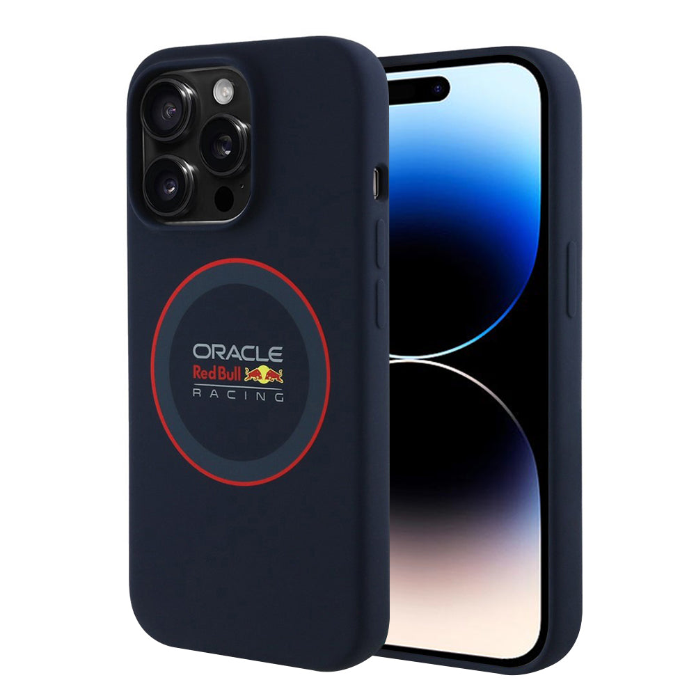 Red Bull Racing - Silicone Red Ring MagSafe (RBHMP14L24SIILVR) - iPhone 14 Pro - Navy
