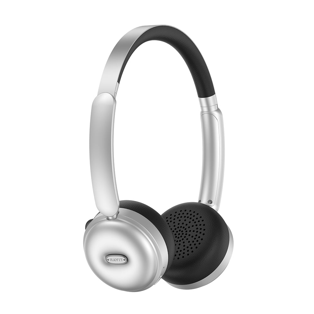 Havit - Wireless Headphones (H616BT) - On-ear, Bluetooth 5.4, 400mAh, Type-C - Silver / Black