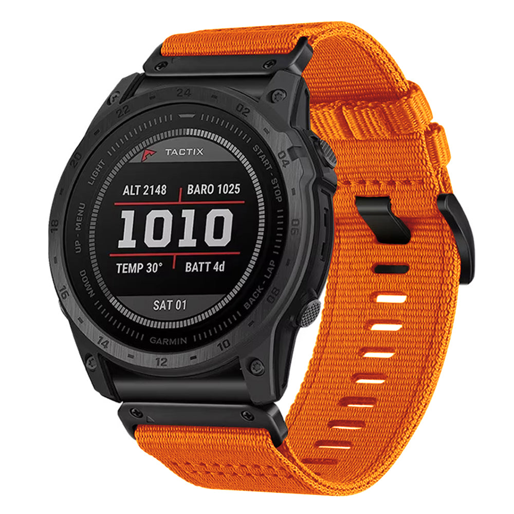 Techsuit - Watchband QuickFit 22mm (W070) - Garmin Fenix 5/5 Plus 6/6 Pro/7/Forerunner 945/970/Approach S60 - Orange Blossom