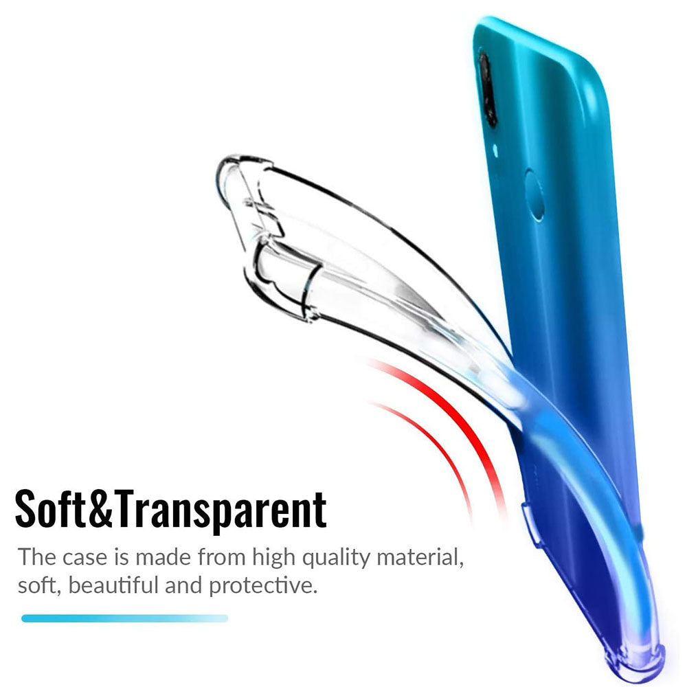 Techsuit - Shockproof Clear Silicone - Huawei P Smart 2019 - Clear