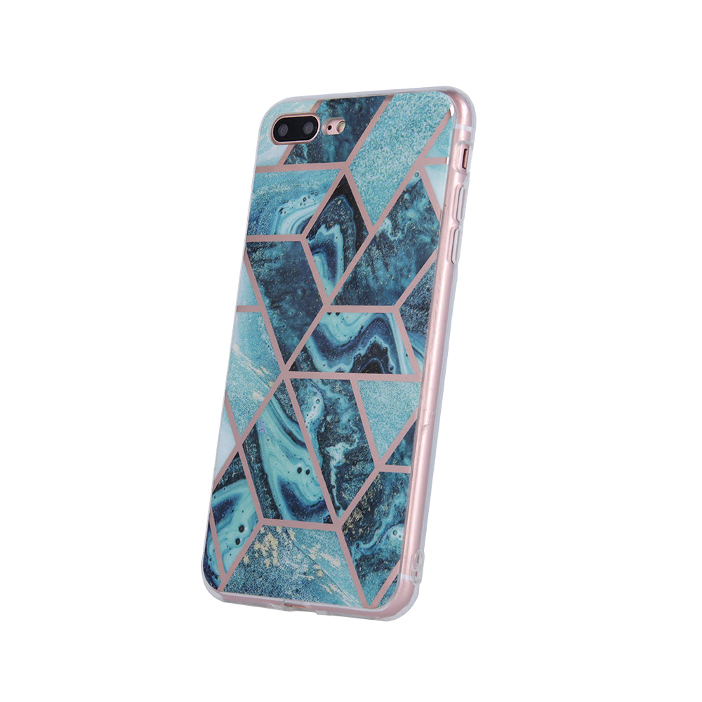 Geometric Marmur Case for Samsung Galaxy A72 4G / A72 5G dark blue – PhoneBazaar