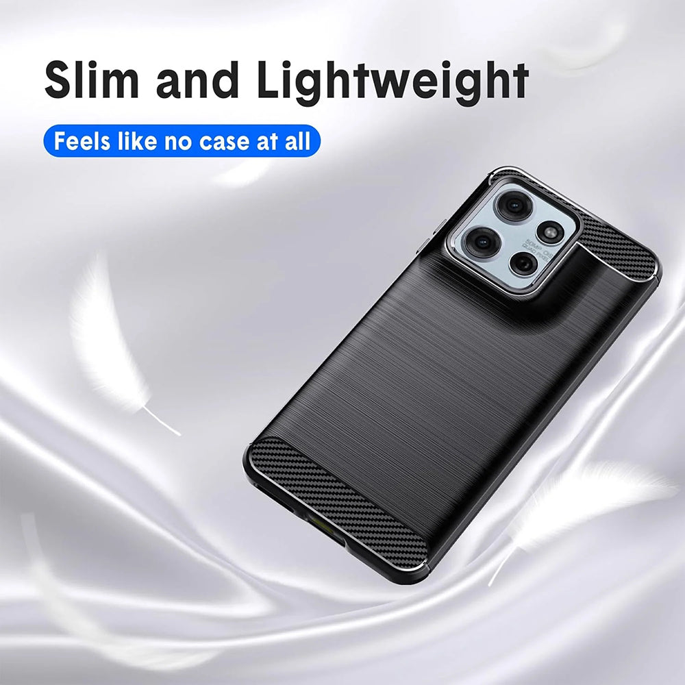 Techsuit - Carbon Silicone - Motorola Moto G15 / G15 Power - Black