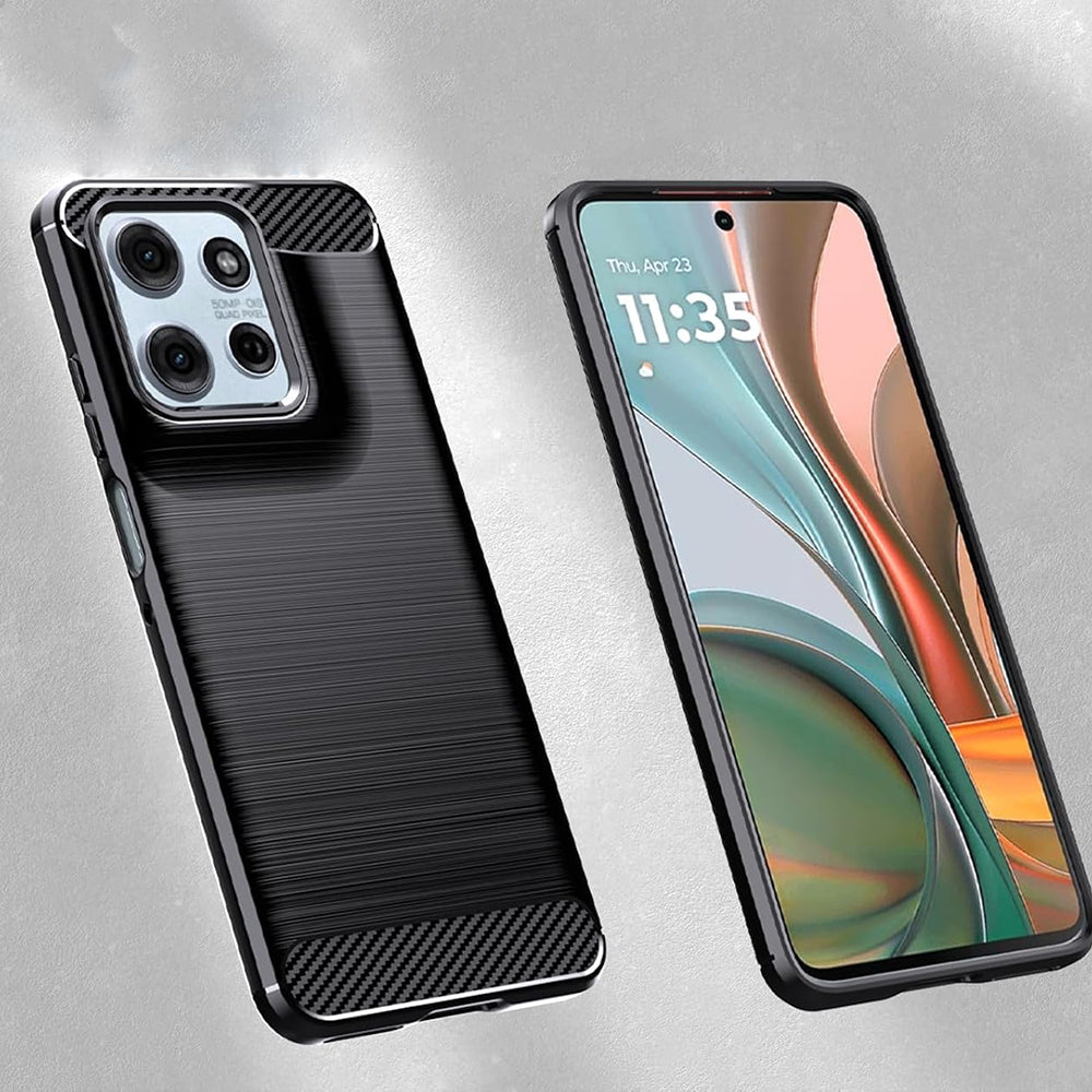 Techsuit - Carbon Silicone - Motorola Moto G15 / G15 Power - Black