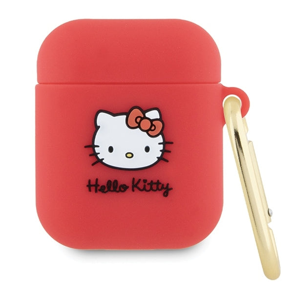 Hello Kitty - Silicone 3D Kitty Head (HKA23DKHSF) - for Apple AirPods 1 / AirPods 2 - Red