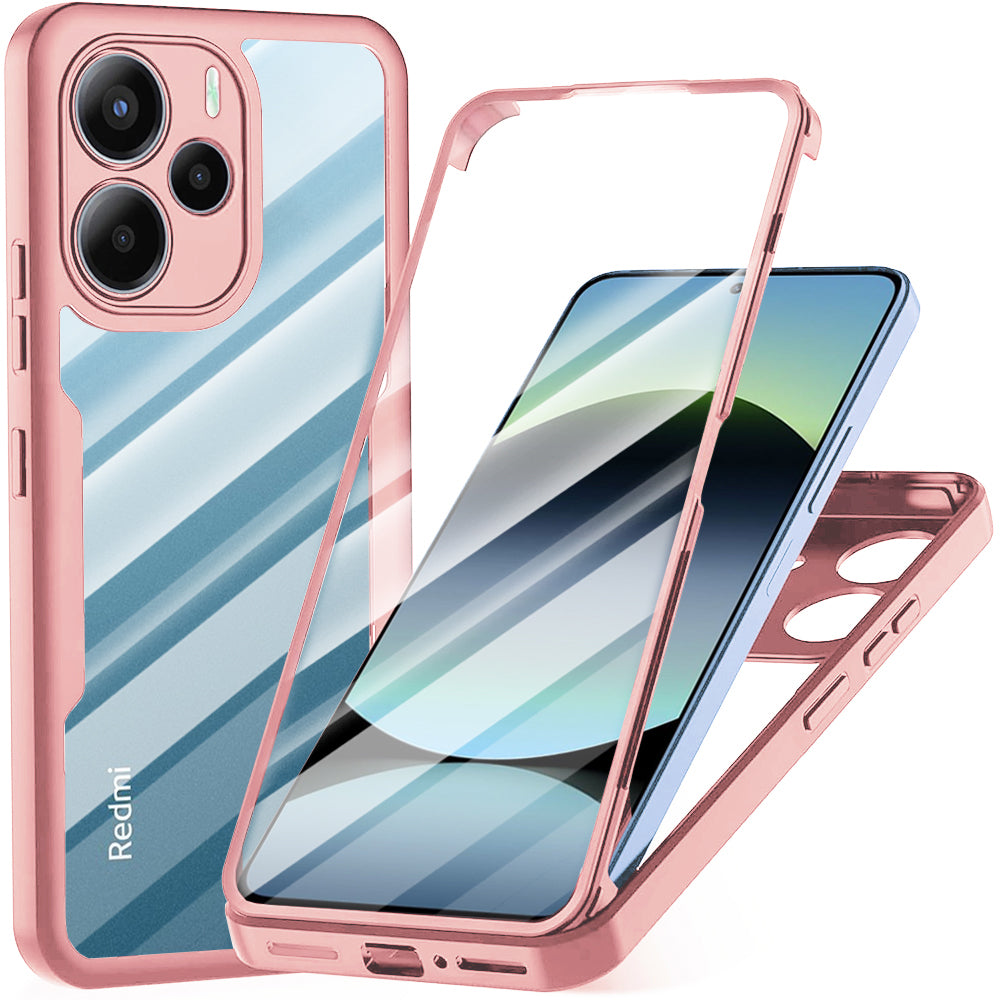 Techsuit - ColorVerse 360 Series + Screen Protector - Xiaomi Redmi Note 14 4G (Regional) - Pink