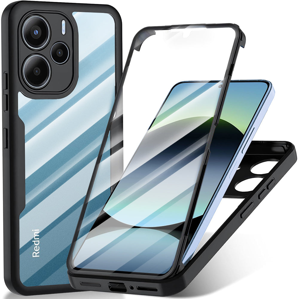 Techsuit - ColorVerse 360 Series + Screen Protector - Xiaomi Redmi Note 14 4G (Regional) - Black