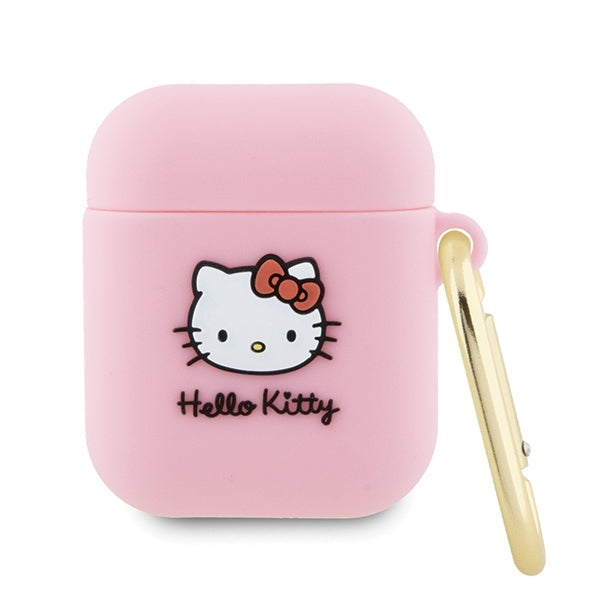 Hello Kitty - Silicone 3D Kitty Head (HKA23DKHSP) - for Apple AirPods 1 / AirPods 2 - Pink