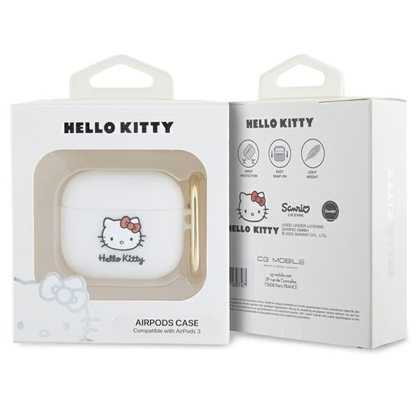 Hello Kitty - Silicone 3D Kitty Head (HKA33DKHSH) - for Apple AirPods 3 - White
