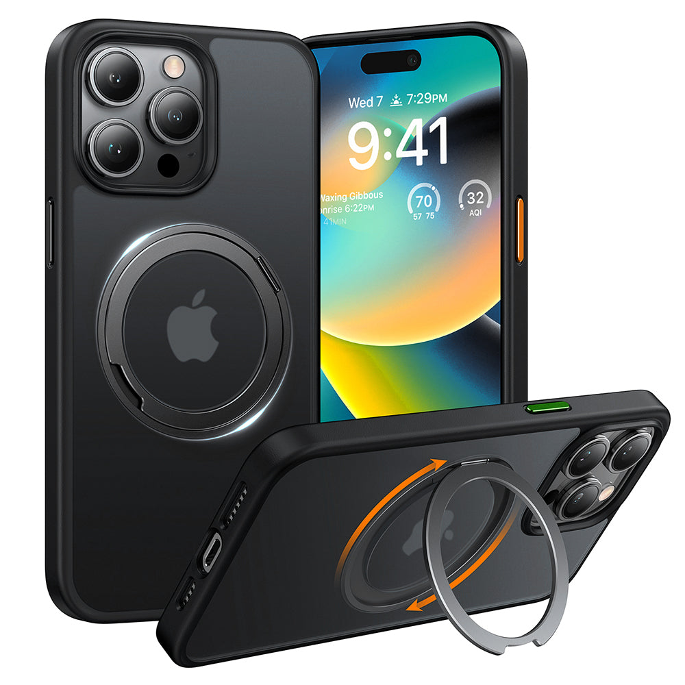 Torras - Ostand Pro MagSafe Series - iPhone 15 Pro Max - Black