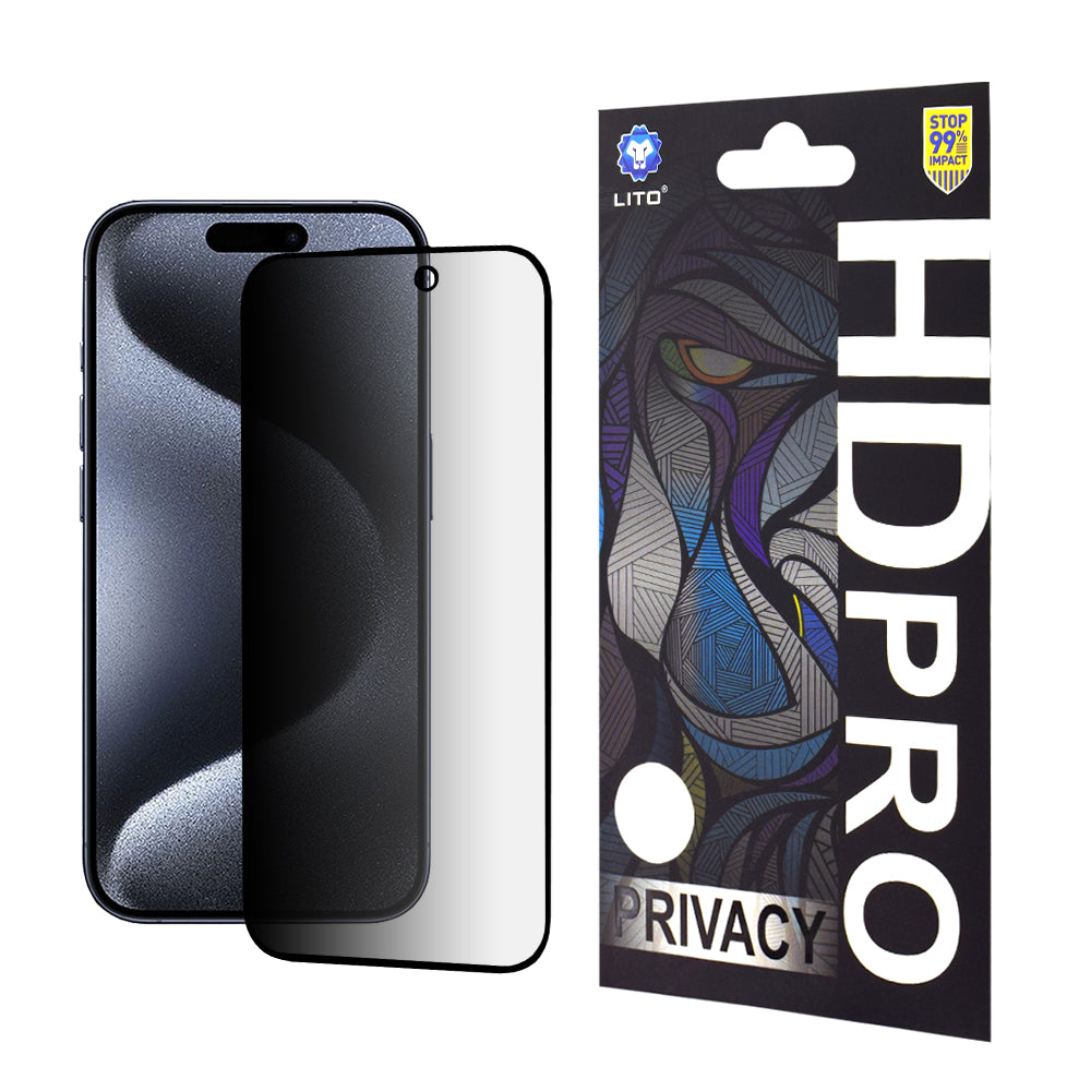Lito - HD Pro Privacy - iPhone 15 Pro - Black