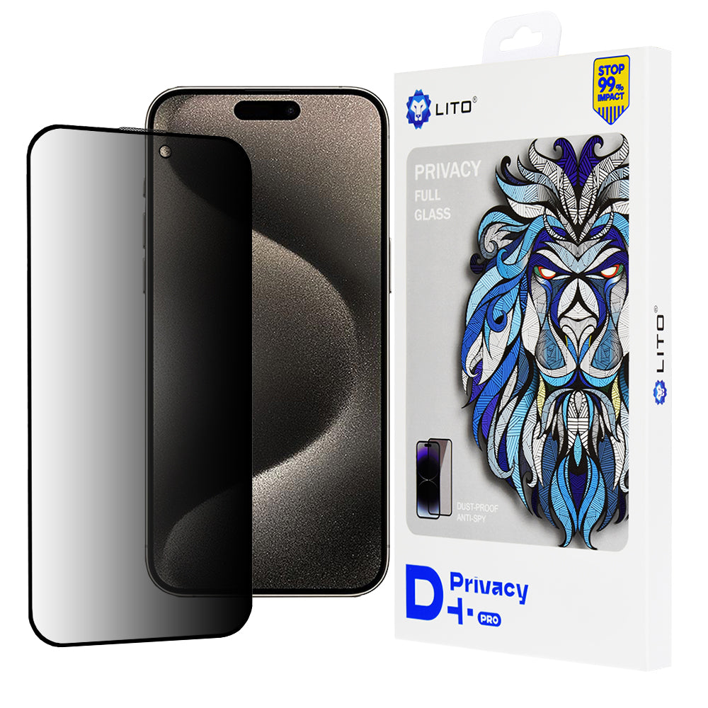 Lito - D+ Pro Privacy - iPhone 15 Pro Max - Black