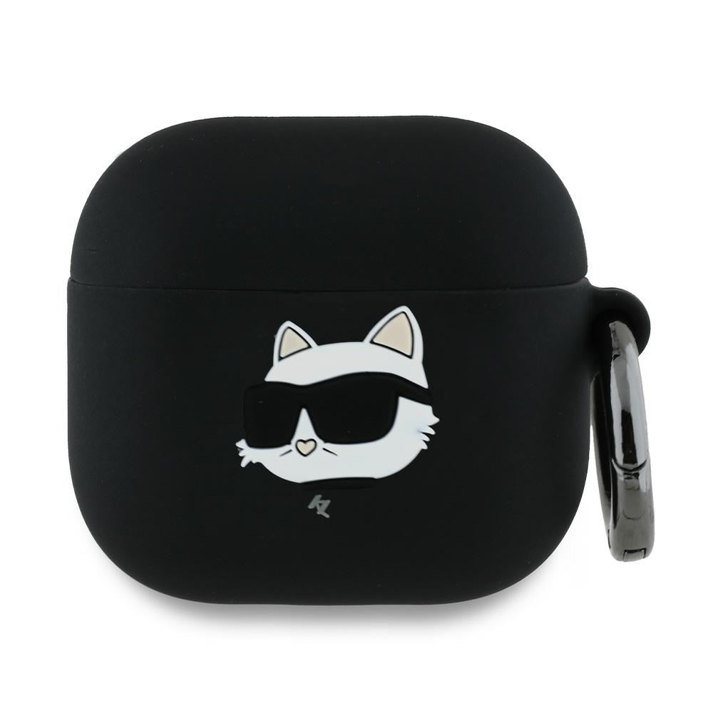 Karl Lagerfeld - Silicone Choupette Head 3D (KLA4RUNCHK) - Apple AirPods 4 - Black