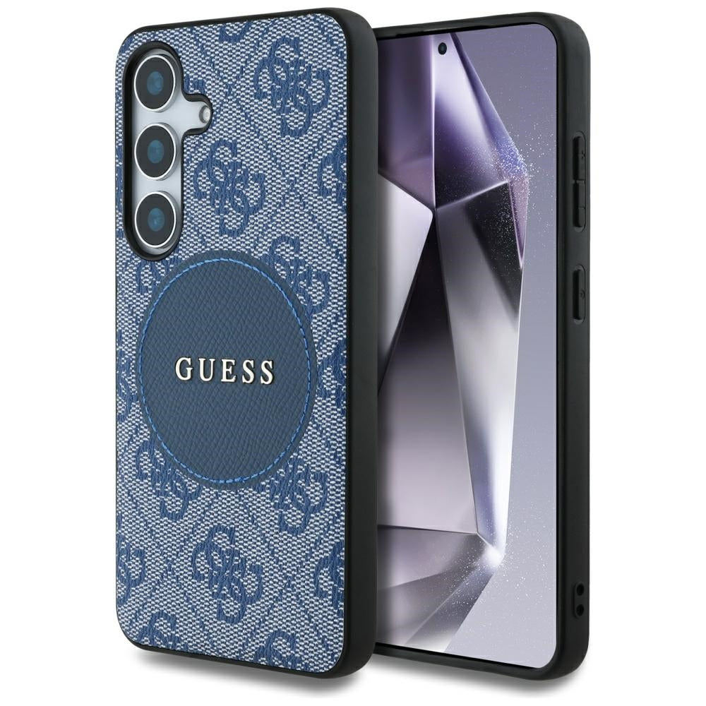 Guess - 4G Circle Classic Logo MagSafe (GUHMS25MP4PGRSGB) - Samsung Galaxy S25 Plus - Blue