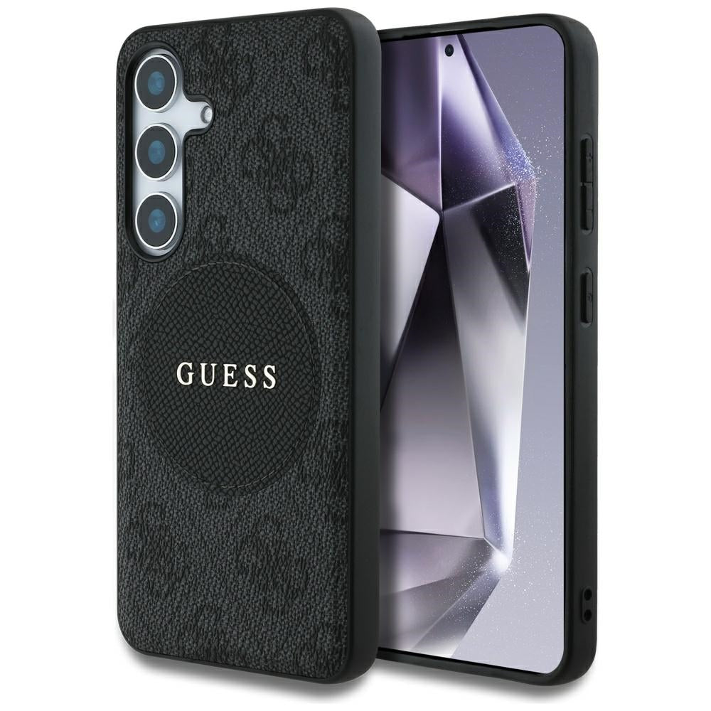 Guess - 4G Circle Classic Logo MagSafe (GUHMS25SP4PGRSGK) - Samsung Galaxy S25 - Black