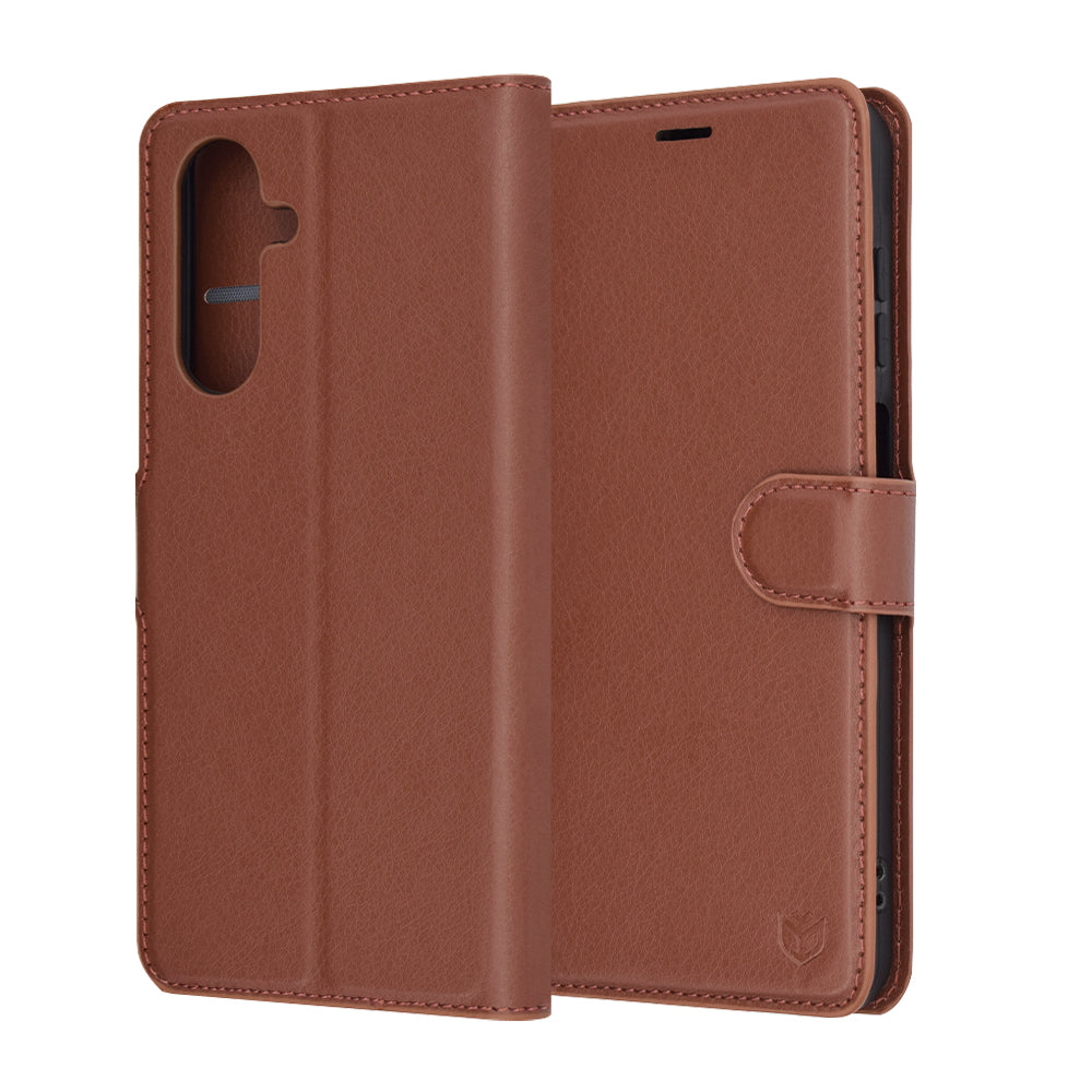 Techsuit - Leather Folio - Galaxy A26 5G - Brown