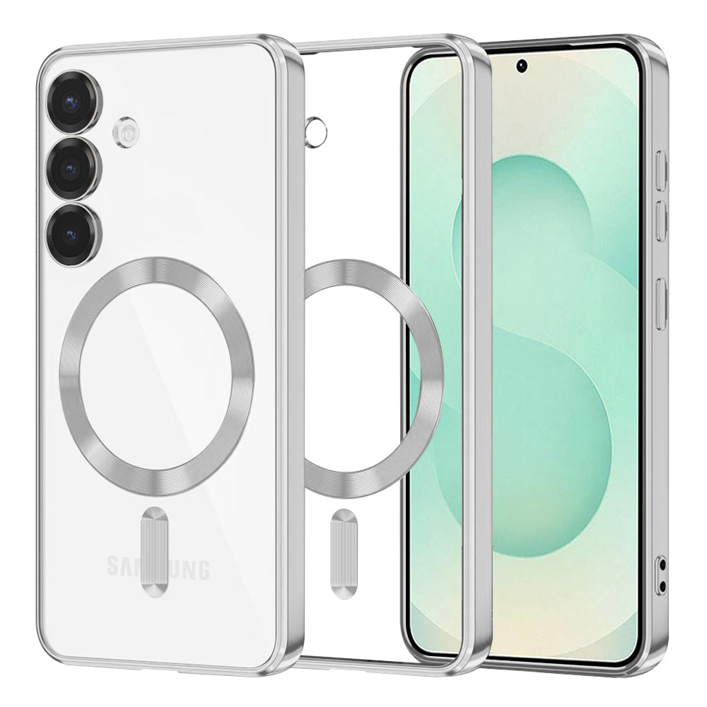 Techsuit - Luxury Crystal MagSafe - Samsung Galaxy S25 Plus - Silver