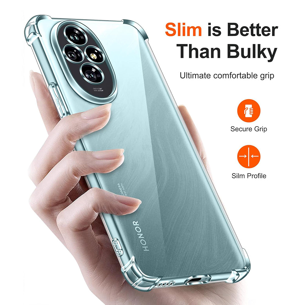 Techsuit - Shockproof Clear Silicone - Honor 200 - Clear