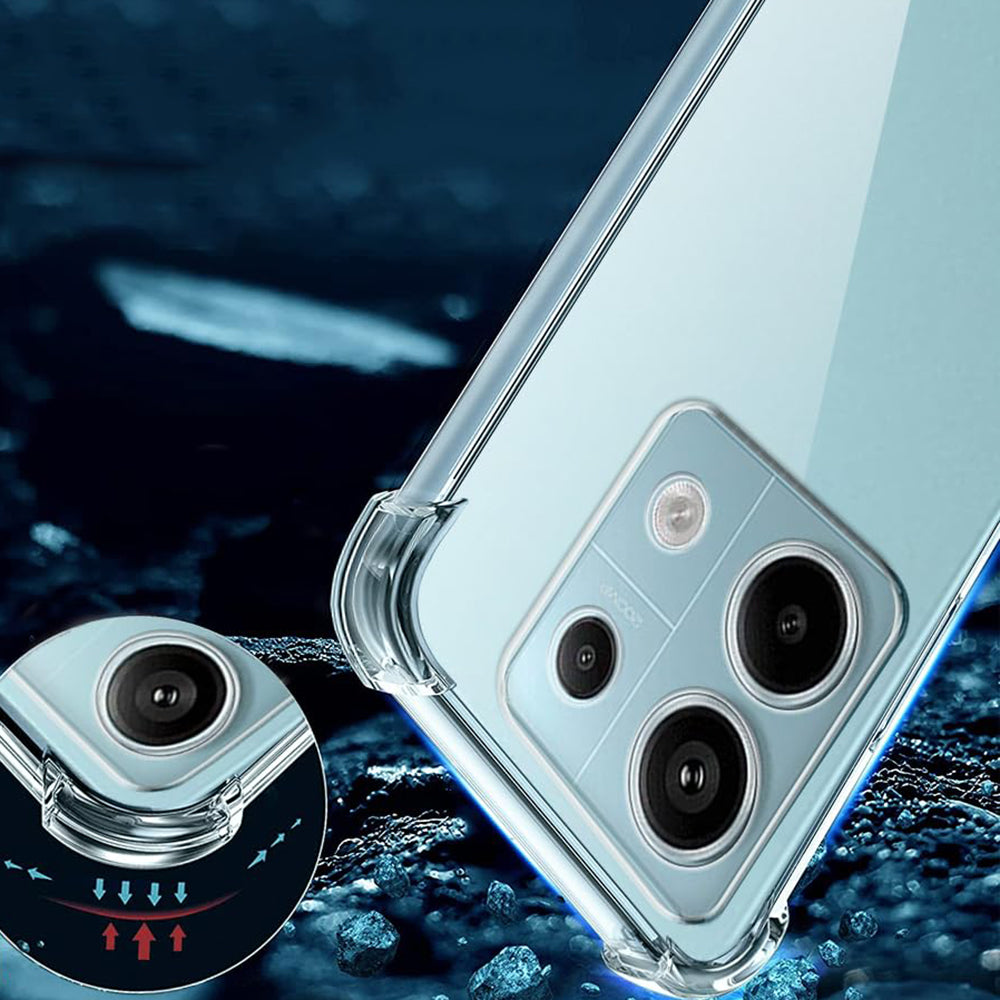 Techsuit - Shockproof Clear Silicone - Xiaomi Redmi Note 13 Pro 5G / Poco X6 - Clear