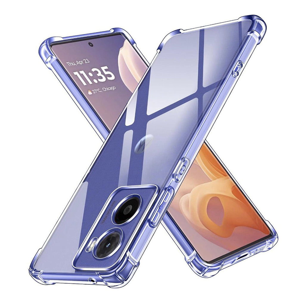 Techsuit - Shockproof Clear Silicone - Motorola Moto G05 / E15 - Clear