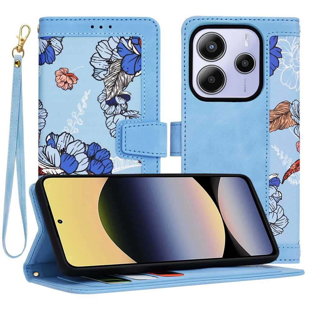 Techsuit - FlipCraft - Xiaomi Redmi Note 14 5G - Vibrant Blue