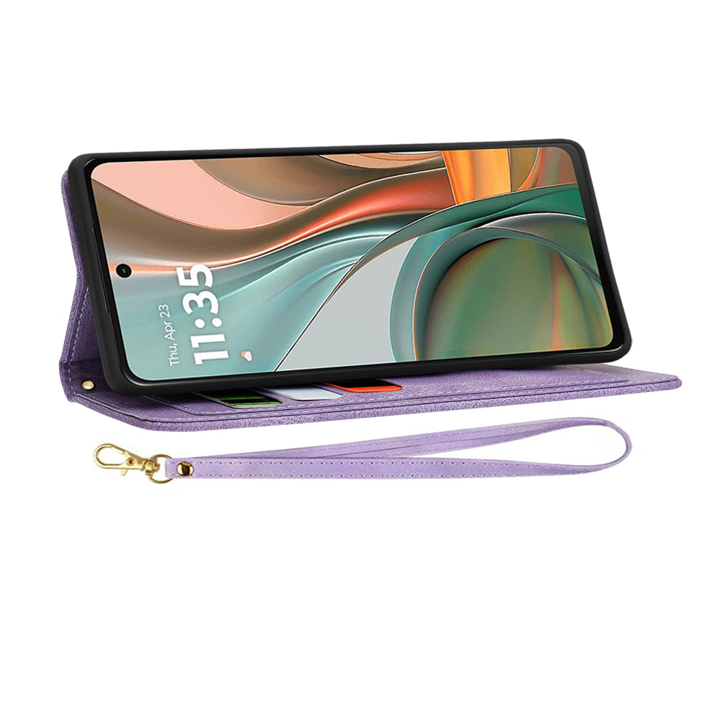 Techsuit - FlipCraft - Motorola Moto G75 - Mysterious Purple
