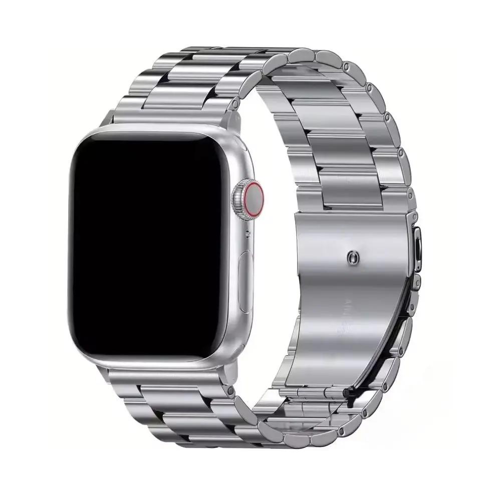 Λουράκι Μεταλλικό Μπρασελέ Ασημί Για Apple Watch – 42mm Εως 49mm – PhoneBazaar