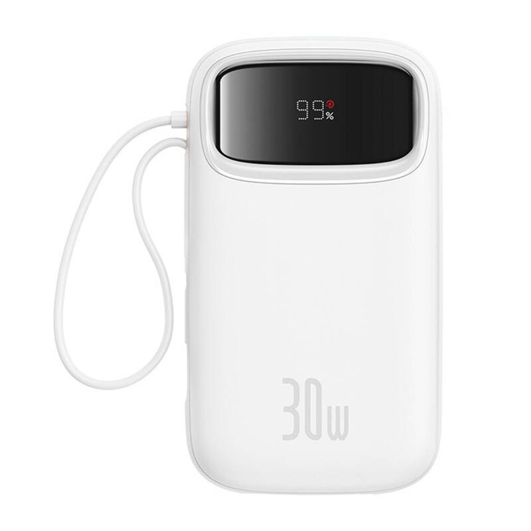 Baseus QPow 2 20000mAh 30W powerbank με 2x USB-C (λευκό)