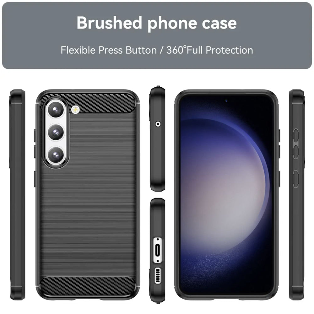 Techsuit - Carbon Silicone - Samsung Galaxy S23 - Black